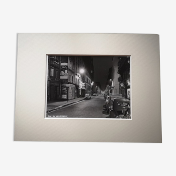 Photograph 18x24cm - Old black and white silver print - Vaugirad Street - 1950s-1960s