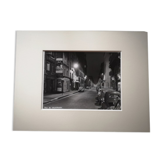 Photograph 18x24cm - Old black and white silver print - Vaugirad Street - 1950s-1960s