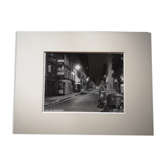 Photographie 18x24cm - Tirage argentique noir et blanc ancien - Rue de Vaugirad - Années 1950-1960