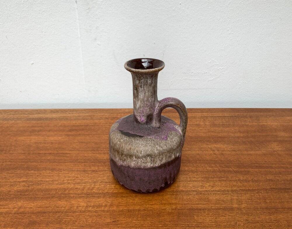 Brutalist Fat Lava Pottery Vase from Ruscha, West Germany, 1960s