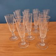 12 flûtes à champagne en cristal