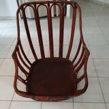 Rattan armchair from the 60s by Maugrion, Basset model