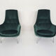 Karl Ekselius for Pastoe FM31 velvet lounge chairs, The Netherlands 1959