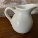 Small bistro milk jug in beige porcelain