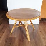 Table basse en rotin