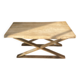 Table basse en bois et métal
