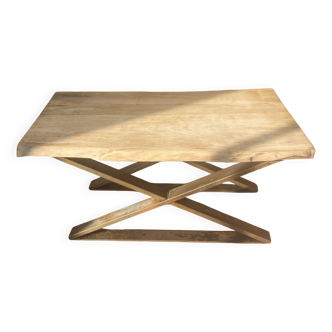 Table basse en bois et métal