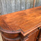 Antique sideboard with rounded edges in pitch pine from the late 19th century.