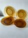 Vereco Sunflower amber plates – 8 vintage pieces (4 dinner plates, 4 dessert plates)