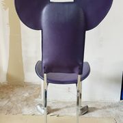 Javier Mariscal chair - "Garriris" model purple leather