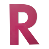 Pink letter r