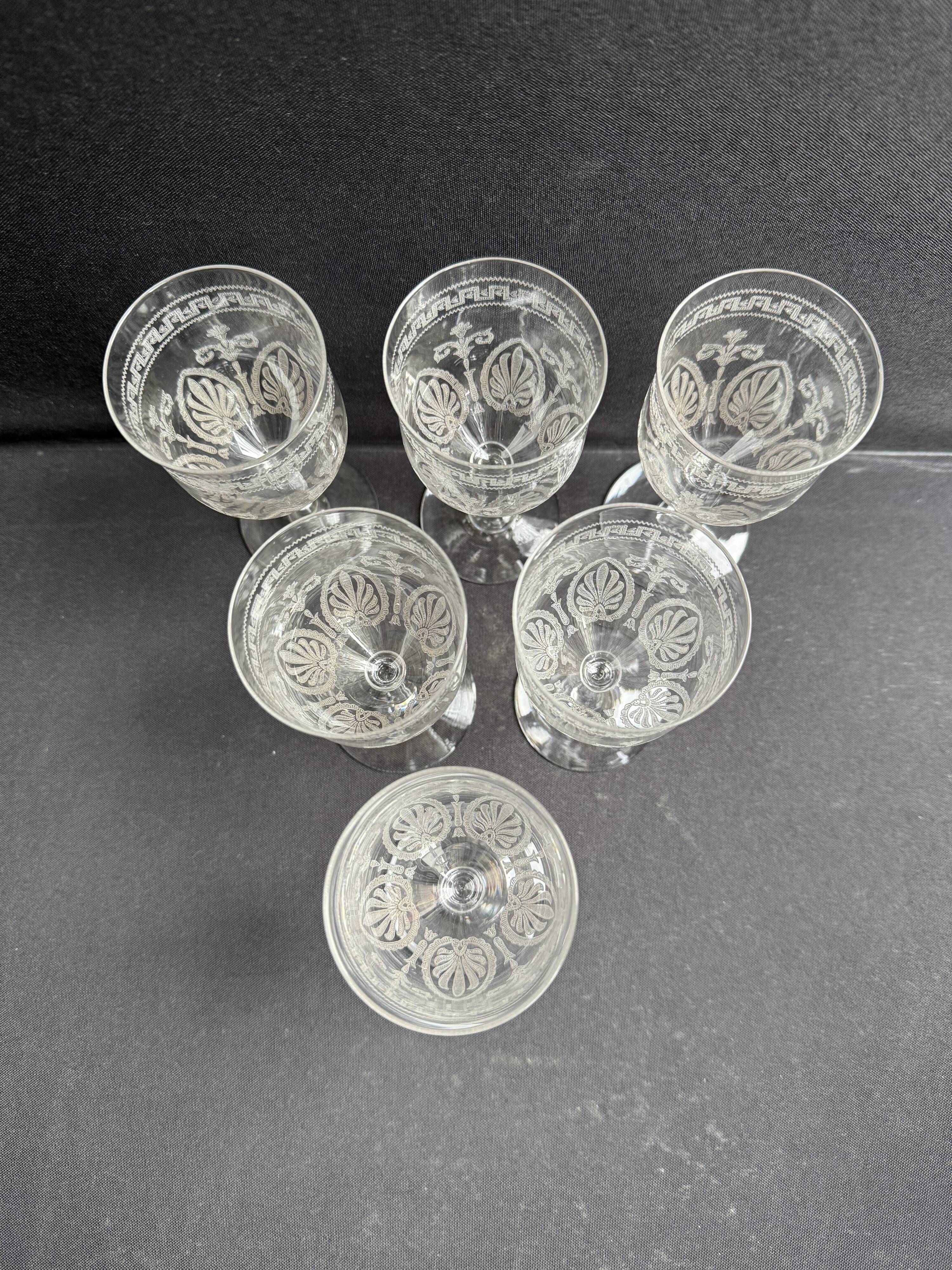 6 Wine glasses – Saint Louis Pasteur service