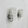 Set of 2 bubble glass wall lamp sconces by Helena Tynell for Limburg, Germany, 1970s