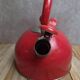Vintage red stainless steel kettle – 2.5 L