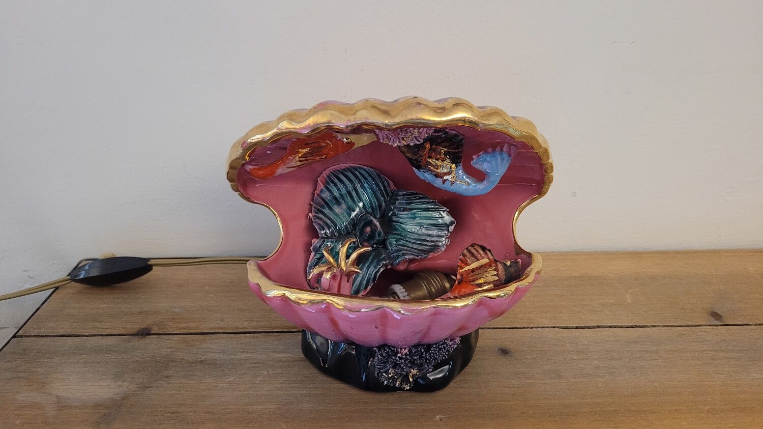 Shell lamp Vallauris 60's