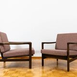Pair of mid century armchairs "b7522 " by zenon bączyk, poland, 1960s