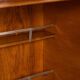 Vintage 20thc italian dry bar cabinet with 'woven' front decor on stand