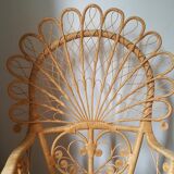 Fauteuil Peacock en rotin