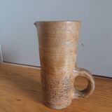 Brutalist vase pitcher signed in stoneware
