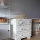 Small patinated art deco chest of drawers