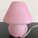 Paire de lampes champignon en verre