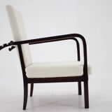 1940s Restored Beech Adjustable Armchair ,Czechoslovakia