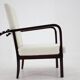1940s Restored Beech Adjustable Armchair ,Czechoslovakia