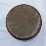 VASE IN SPECKLED AND GLAZED CERAMIC -MONOGRAMMED - TO BE IDENTIFIED