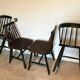 Set of 4 scandinavian chairs mismatched