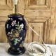 Old vase baluster enamelled lamp Boch Frères Keramis Belgium