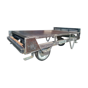 Table basse année 50 chariot de