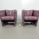 Vintage Postmodern Club Chairs, 1980, Set of 2