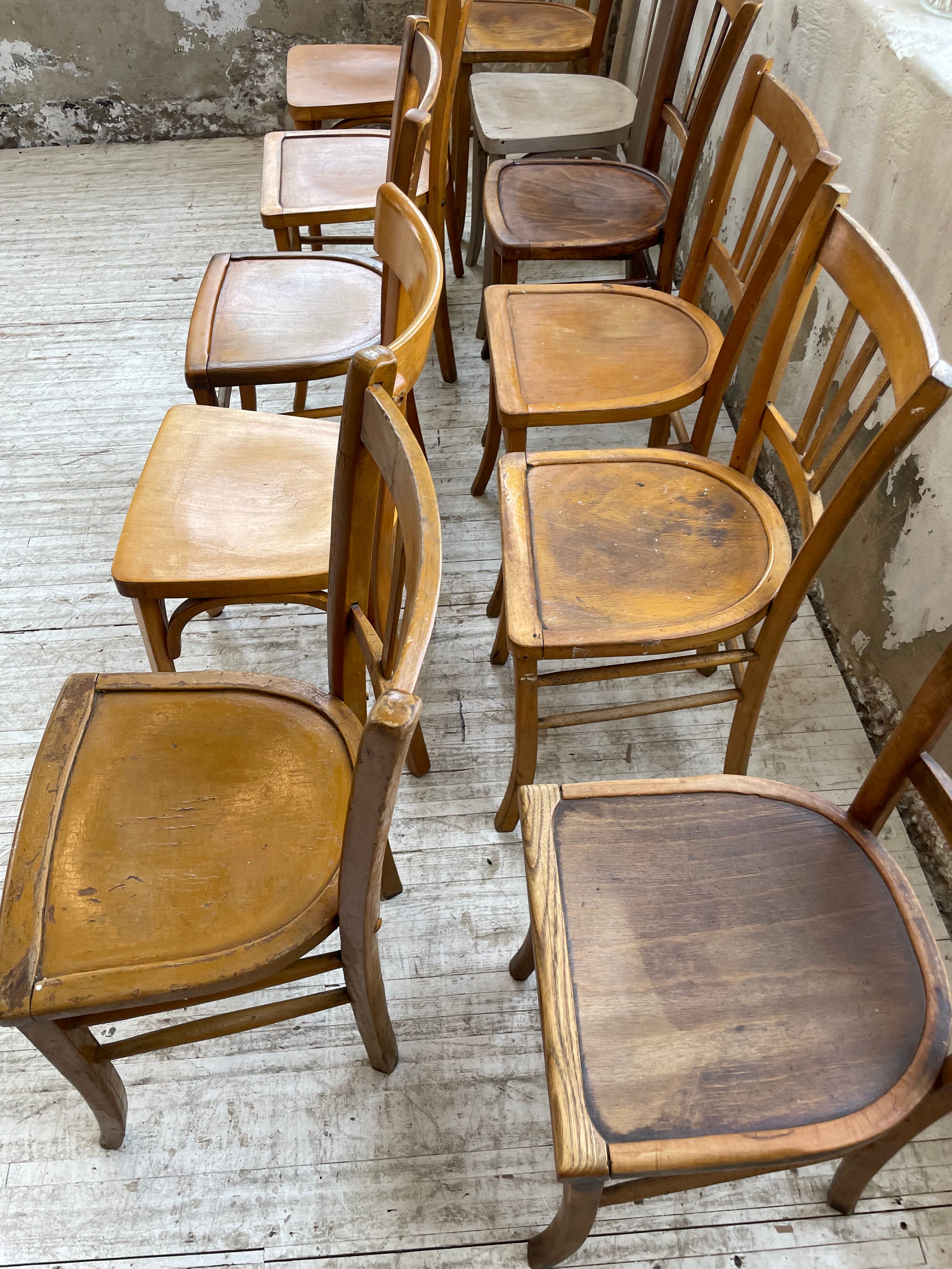 Set 11 Baumann bistro chairs