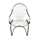 70s gold metal armchair