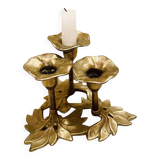 Bougeoir Laiton floral