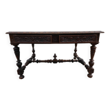 Renaissance style oak desk
