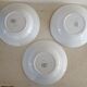 3 iron earth plates Digoin Sarreguemines Art Nouveau style