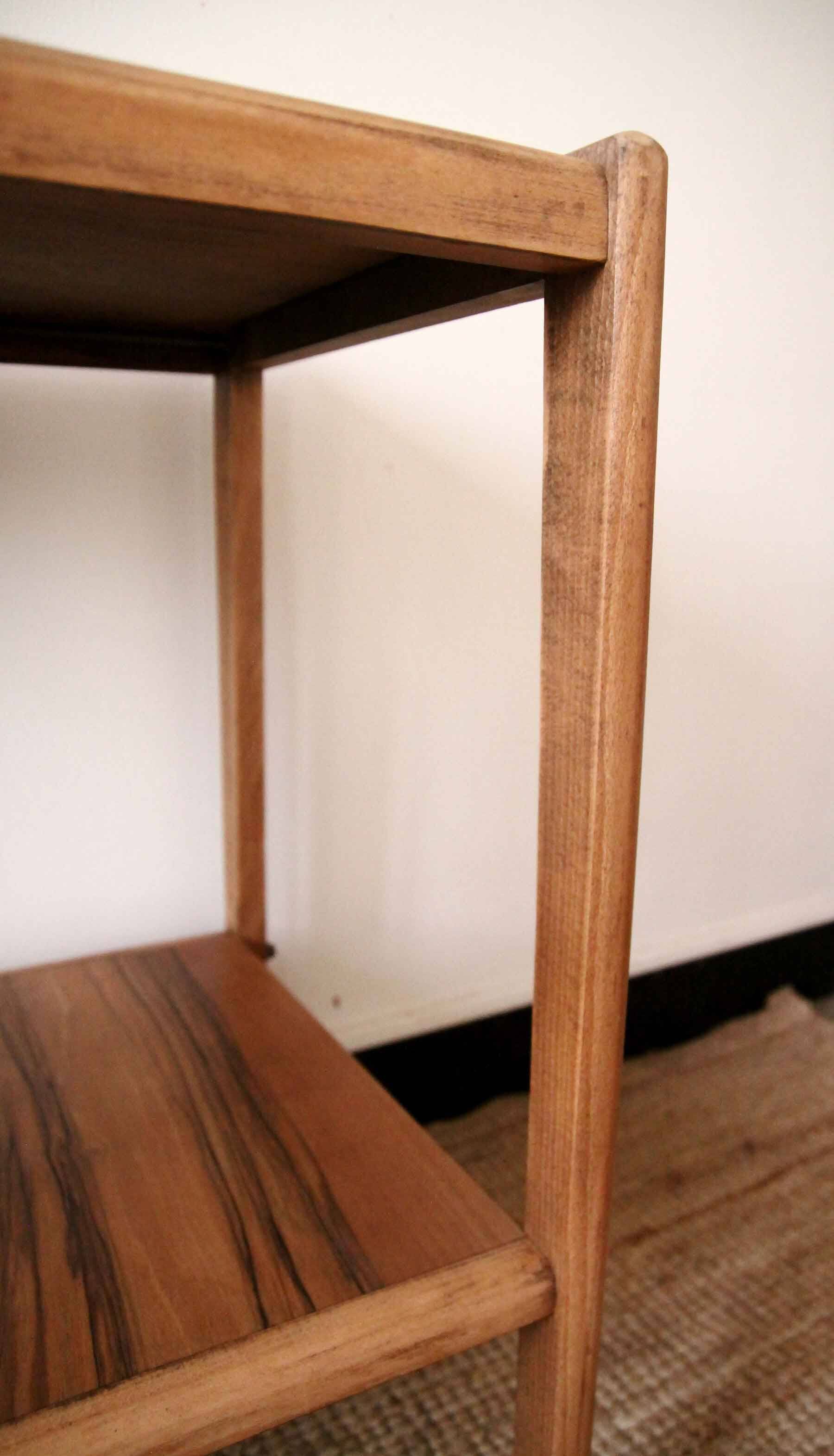 Vintage solid wood serving trolley