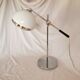 Lampe articulée, plastique et chrome, champignon, style 1970