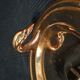 Rectangular dish in stainless steel louis style vintage swan head