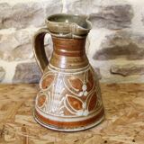 Glazed stoneware pitcher by Bottani Dechaud, La Borne