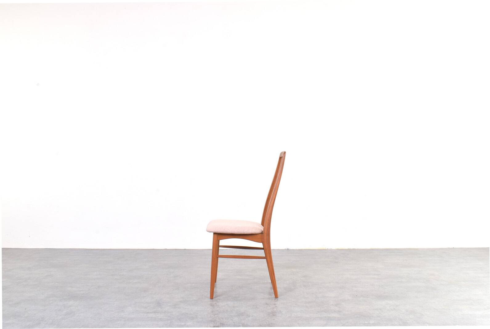 Teak & Wool Eva Dining Chairs by N. Koefoed for Koefoed Hornslet, 1960s