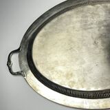 Vintage teapot and tray in solid silver by Royal Sheffield, England, 1950s, Set of 2.