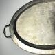 Vintage teapot and tray in solid silver by Royal Sheffield, England, 1950s, Set of 2.