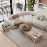 Odense - Marble Coffee Table - Beige Breccia