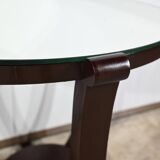 Mahogany pedestal table, Art Deco style – 1959