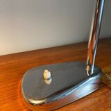 Chromed metal lamp