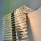 Rare glass wall lamp by Kamenicky Senov, 1960s