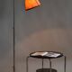 Restored Czech Bauhaus Floor Lamp, Nickel-Plated Steel, Parchment Shade, 1920s