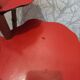 Wooden stool, bamboo legs